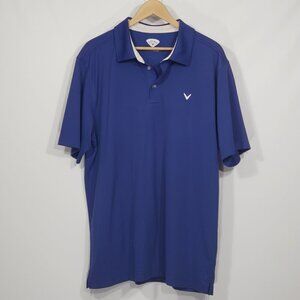 Callaway  Royal Blue Polo Golf Shirt  Men's Size XL